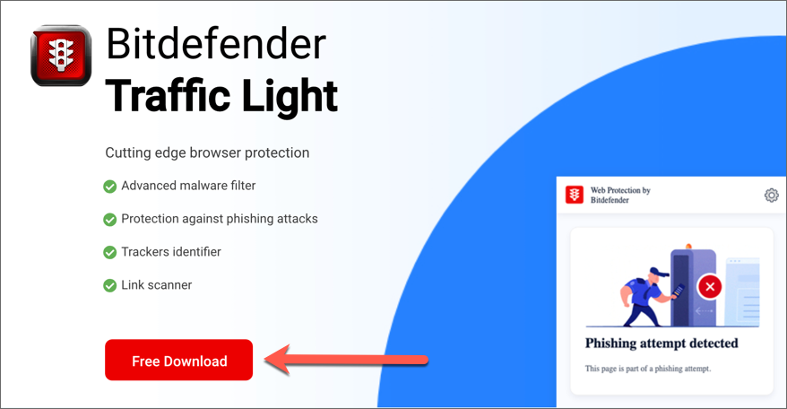 instalarea Bitdefender TrafficLight pe Chrome