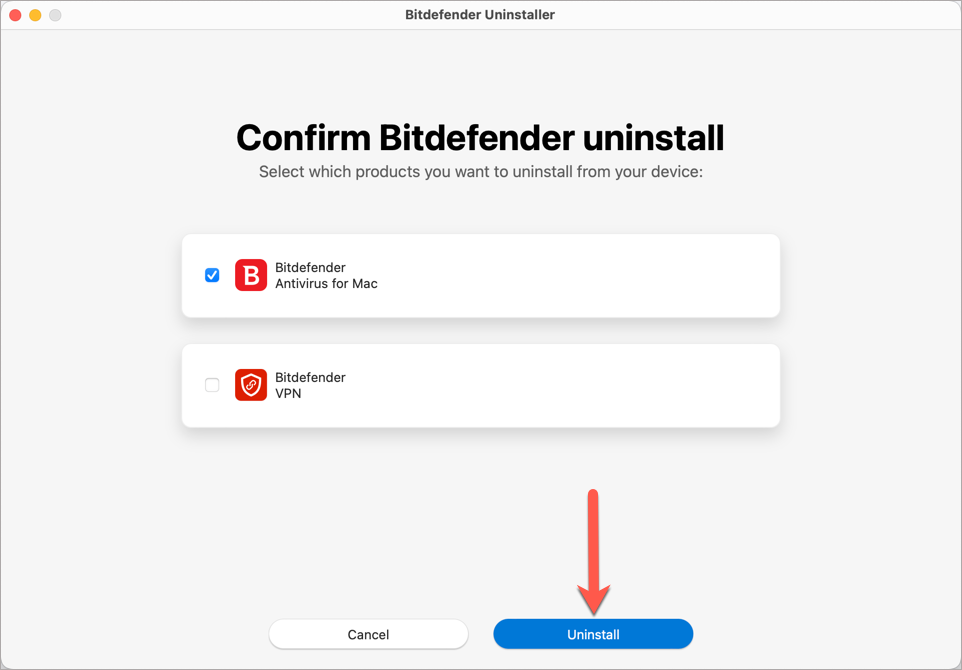 Cum se poate dezinstala Bitdefender Antivirus for Mac