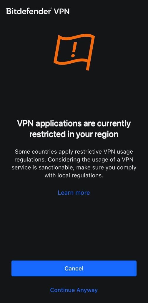 restricție regională VPN