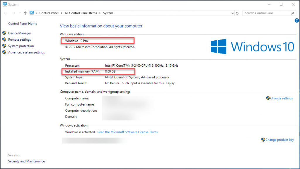 Cum verific cerințele de sistem Windows 10