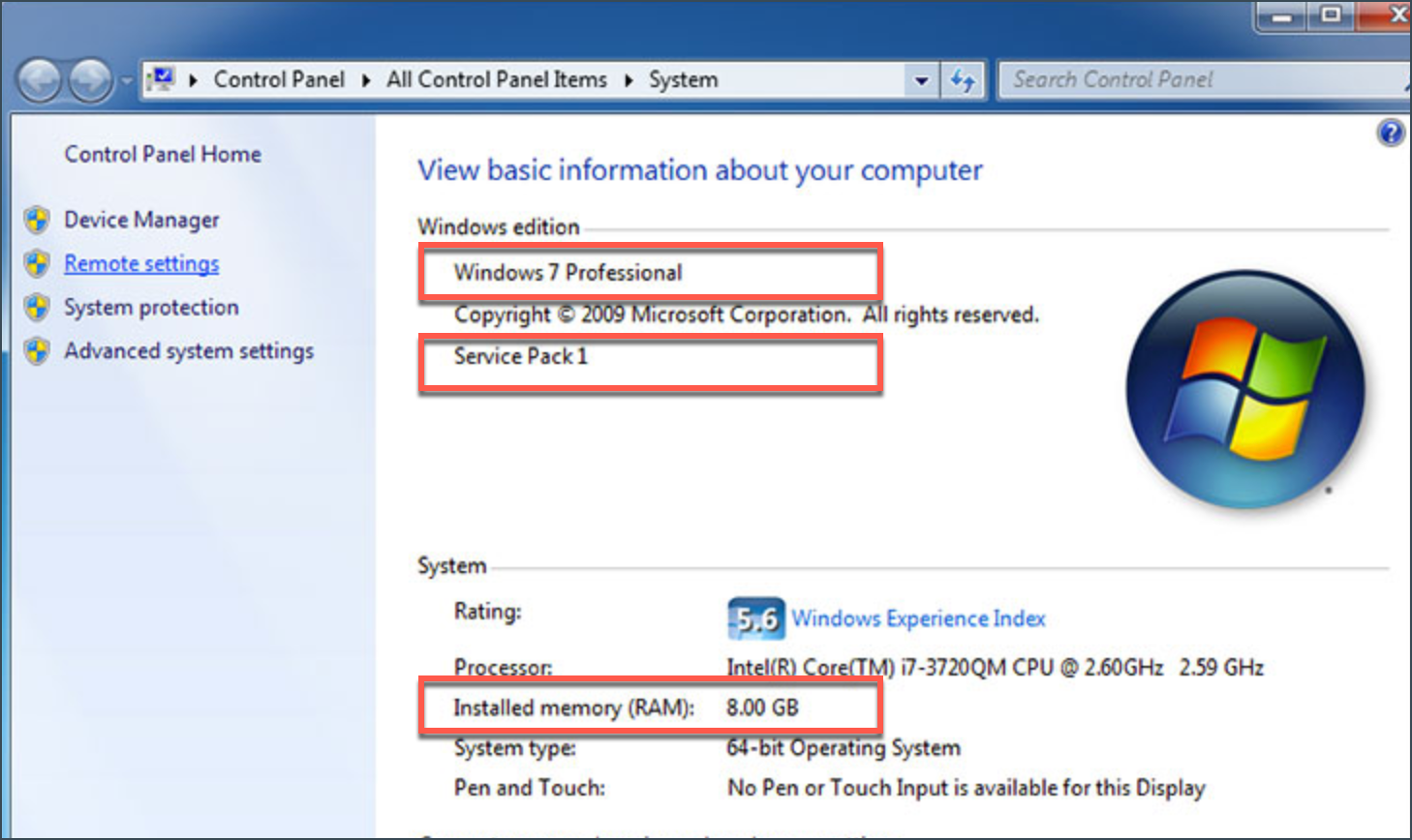 Cum verific cerințele de sistem Windows 7