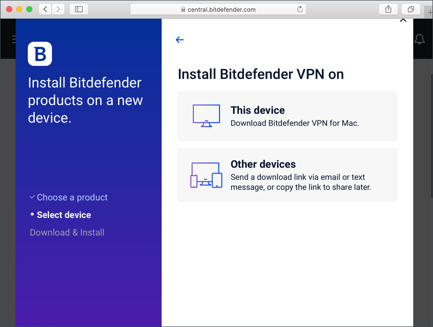 install Bitdefender VPN on Windows