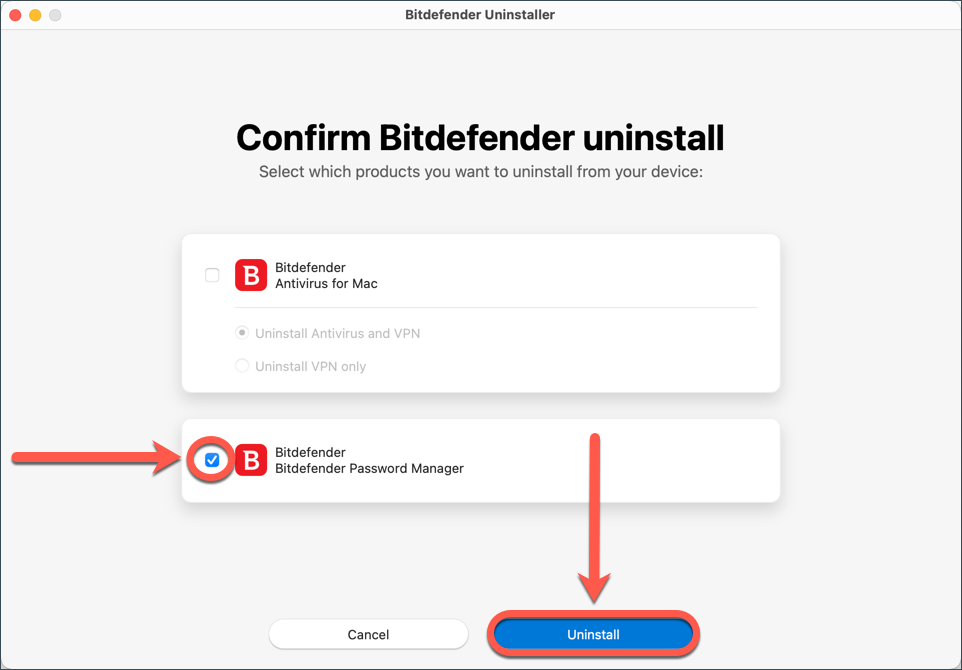 Cum se poate dezinstala Bitdefender Password Manager - Safa